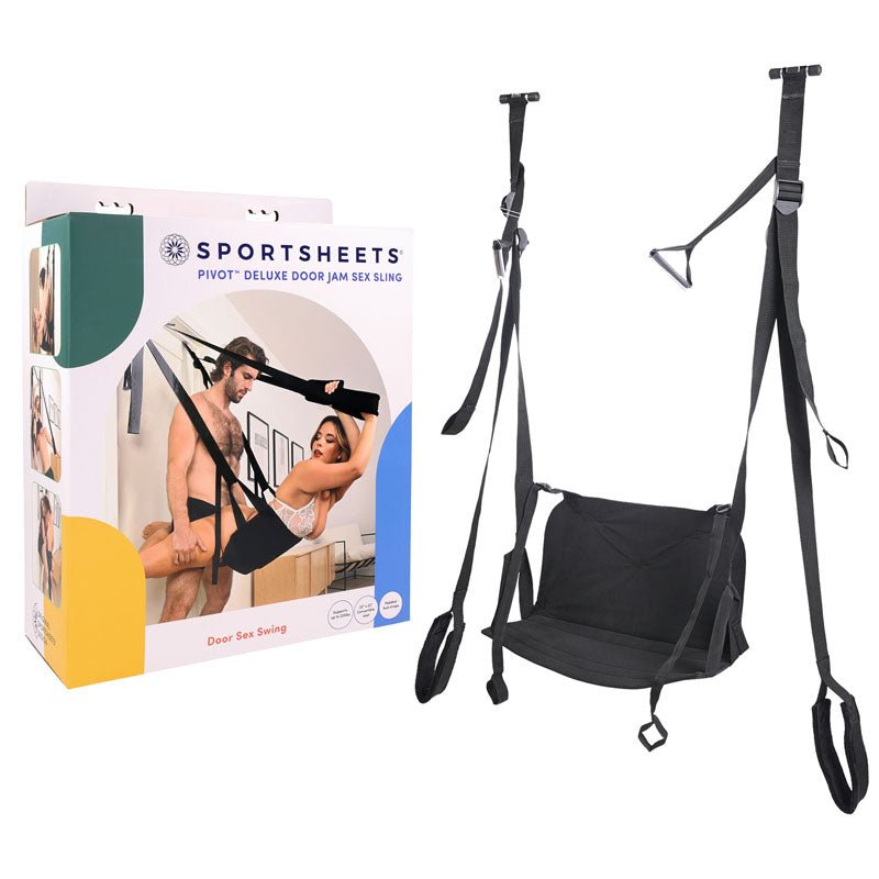 Pivot Deluxe Door Jam Sex Sling - Black Door Swing - silkandsin