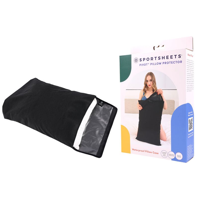 Pivot Pillow Protector - Black Waterproof Pillow Protector - silkandsin