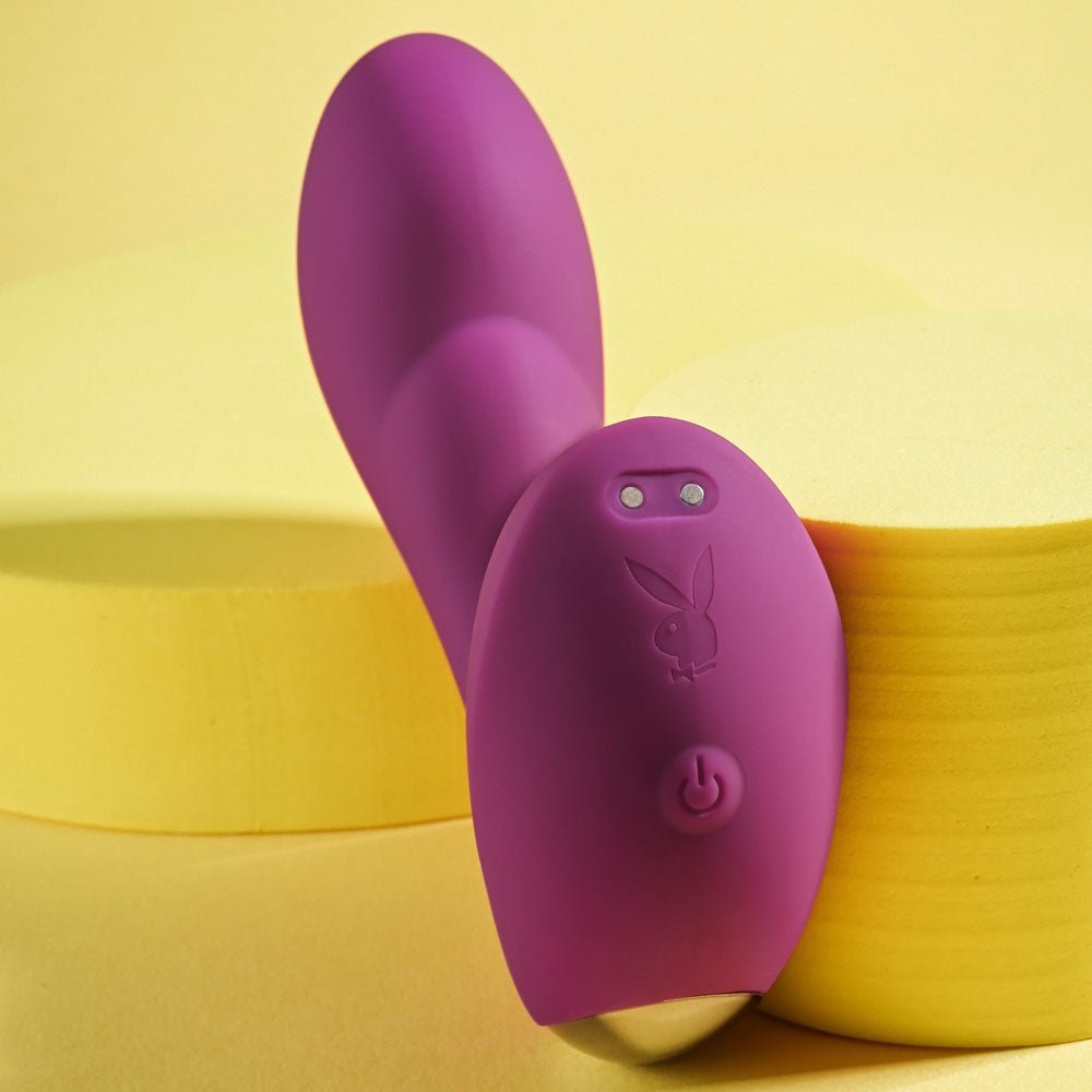 Playboy Pleasure ARCH - Purple 14.1 cm USB Rechargeable G - Spot Vibrator - silkandsin