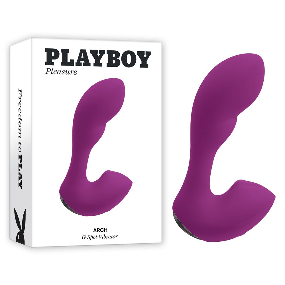 Playboy Pleasure ARCH - Purple 14.1 cm USB Rechargeable G - Spot Vibrator - silkandsin