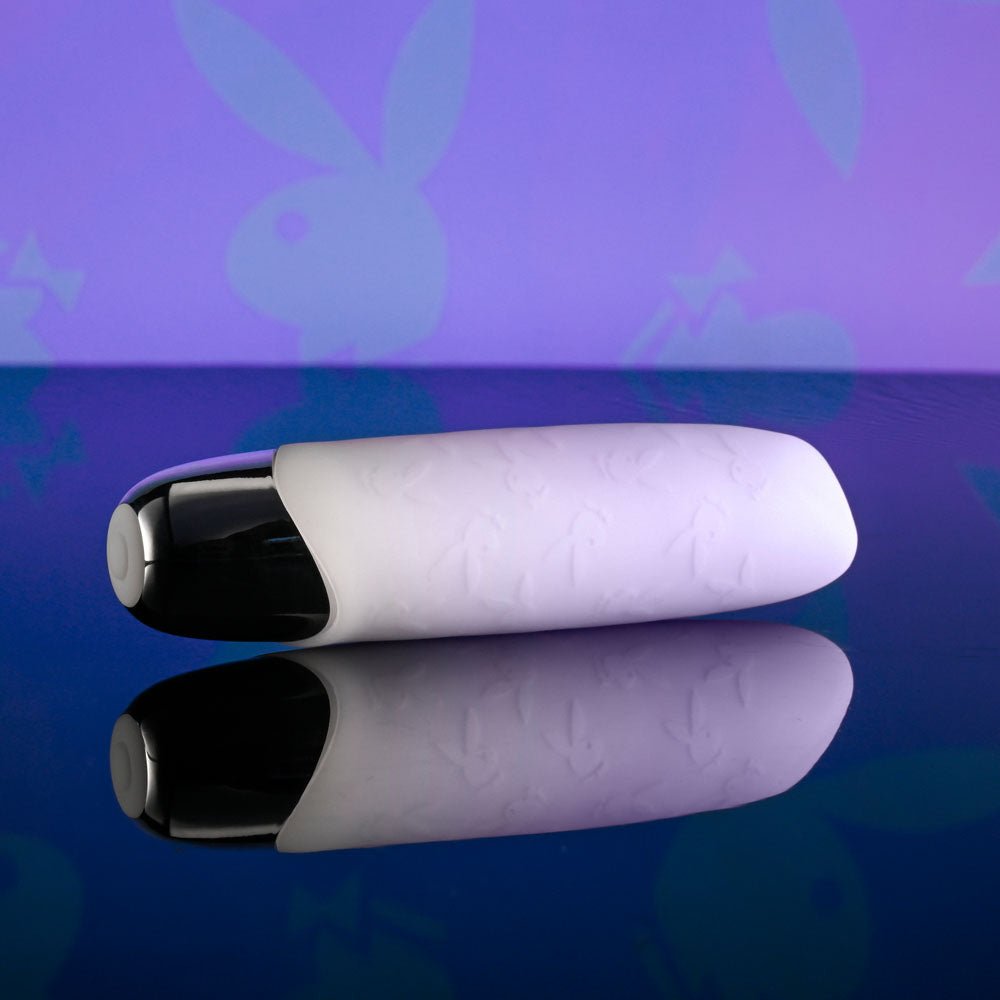 Playboy Pleasure BUNNY BUNCH - Pearl 11.3 cm USB Rechargeable Bullet - silkandsin