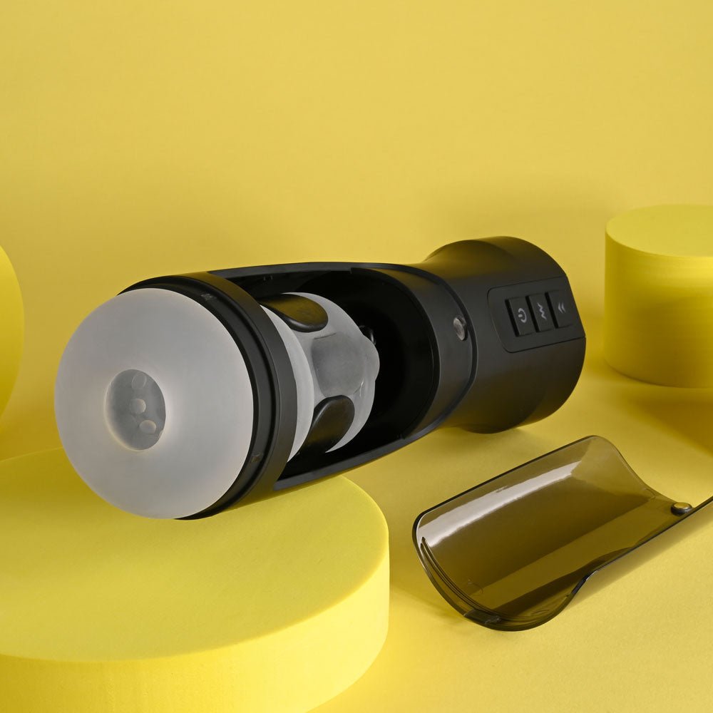 Playboy Pleasure END GAME - USB Rechargeable Vibrating & Self Sanitising Stroker - silkandsin