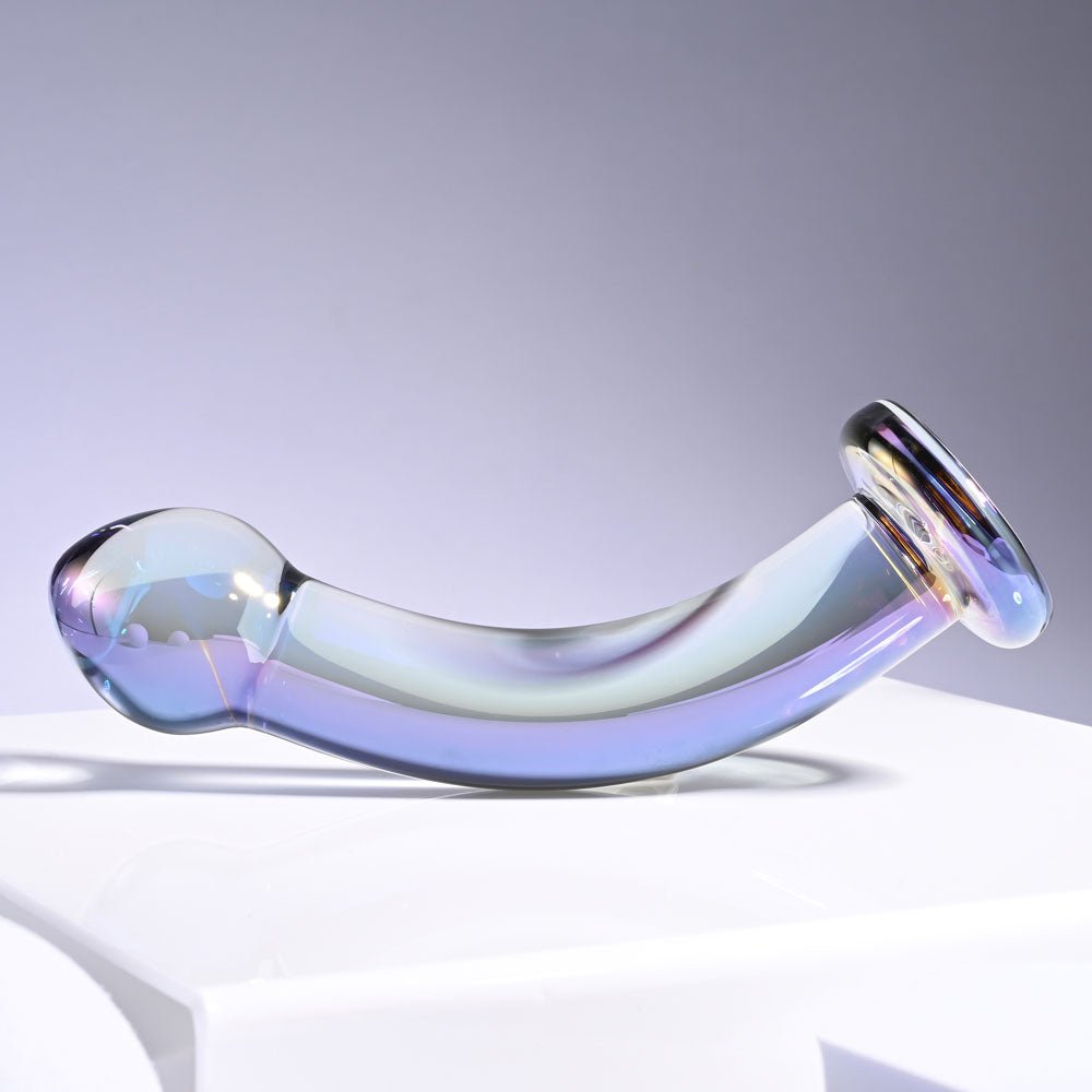 Playboy Pleasure JEWELS KING - Clear Glass 16.3 cm Dildo - silkandsin