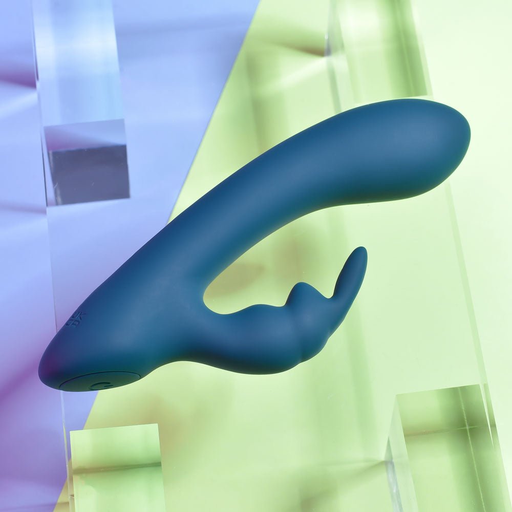 Playboy Pleasure LIL RABBIT - Deep Teal 14.6 cm USB Rechargeable Rabbit Vibrator - silkandsin