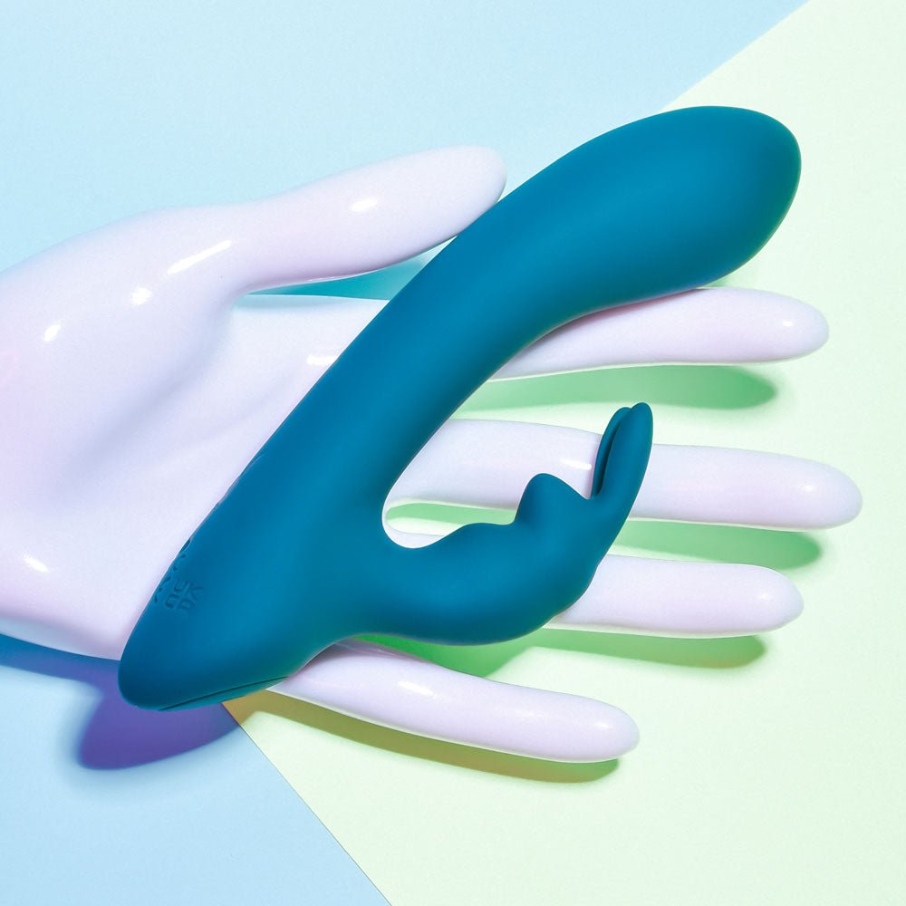 Playboy Pleasure LIL RABBIT - Deep Teal 14.6 cm USB Rechargeable Rabbit Vibrator - silkandsin