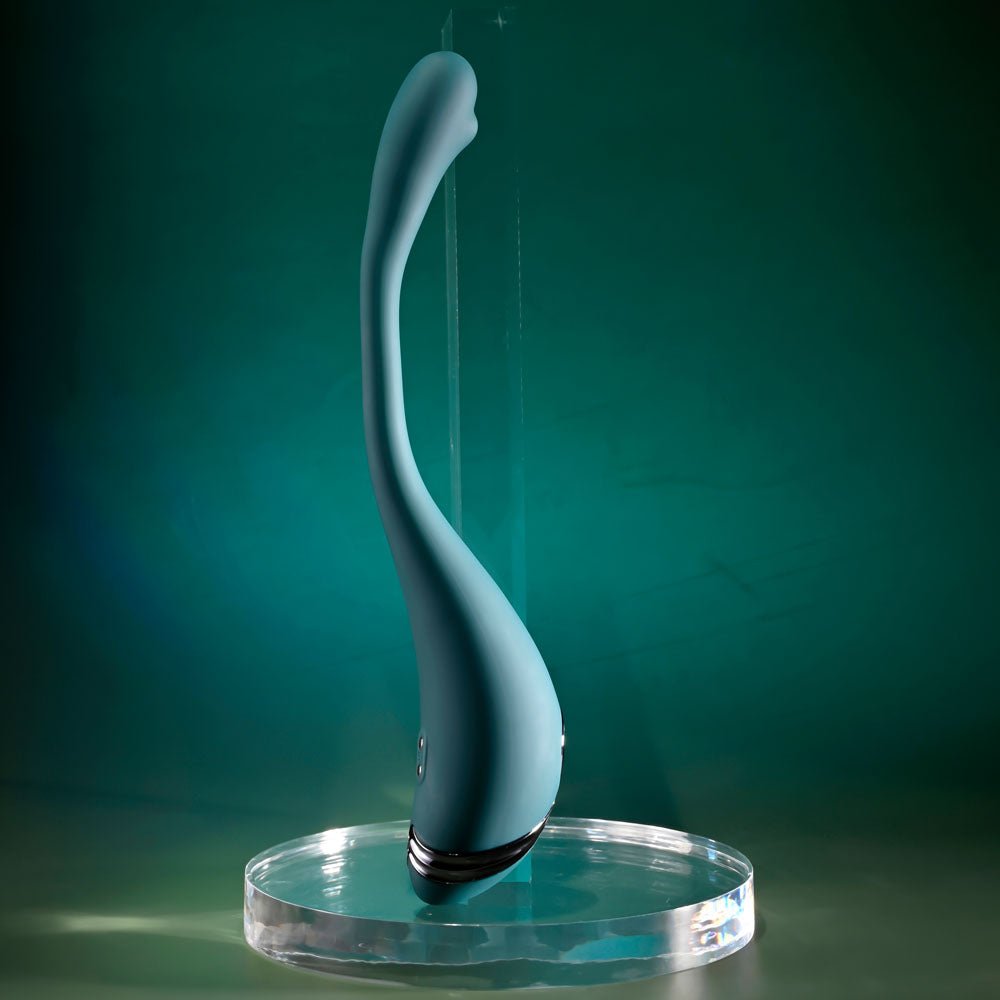 Playboy Pleasure PINPOINT PERFECTION - Green 19.3 cm USB Rechargeable Poseable Vibrator - silkandsin