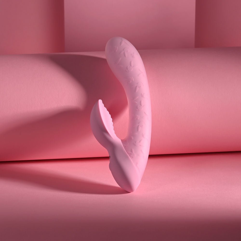 Playboy Pleasure RABBIT PARTY - Pink 15.2 cm USB Rechargeable Rabbit Vibrator - silkandsin