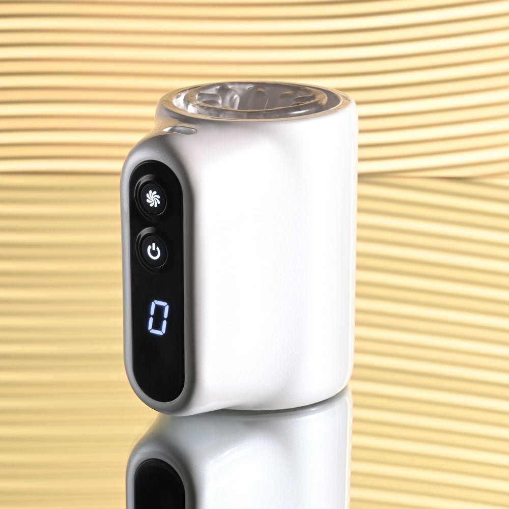 Playboy Pleasure SPIN DOCTOR - White USB Rechargeable Vibrating & Spinning Stroker - silkandsin