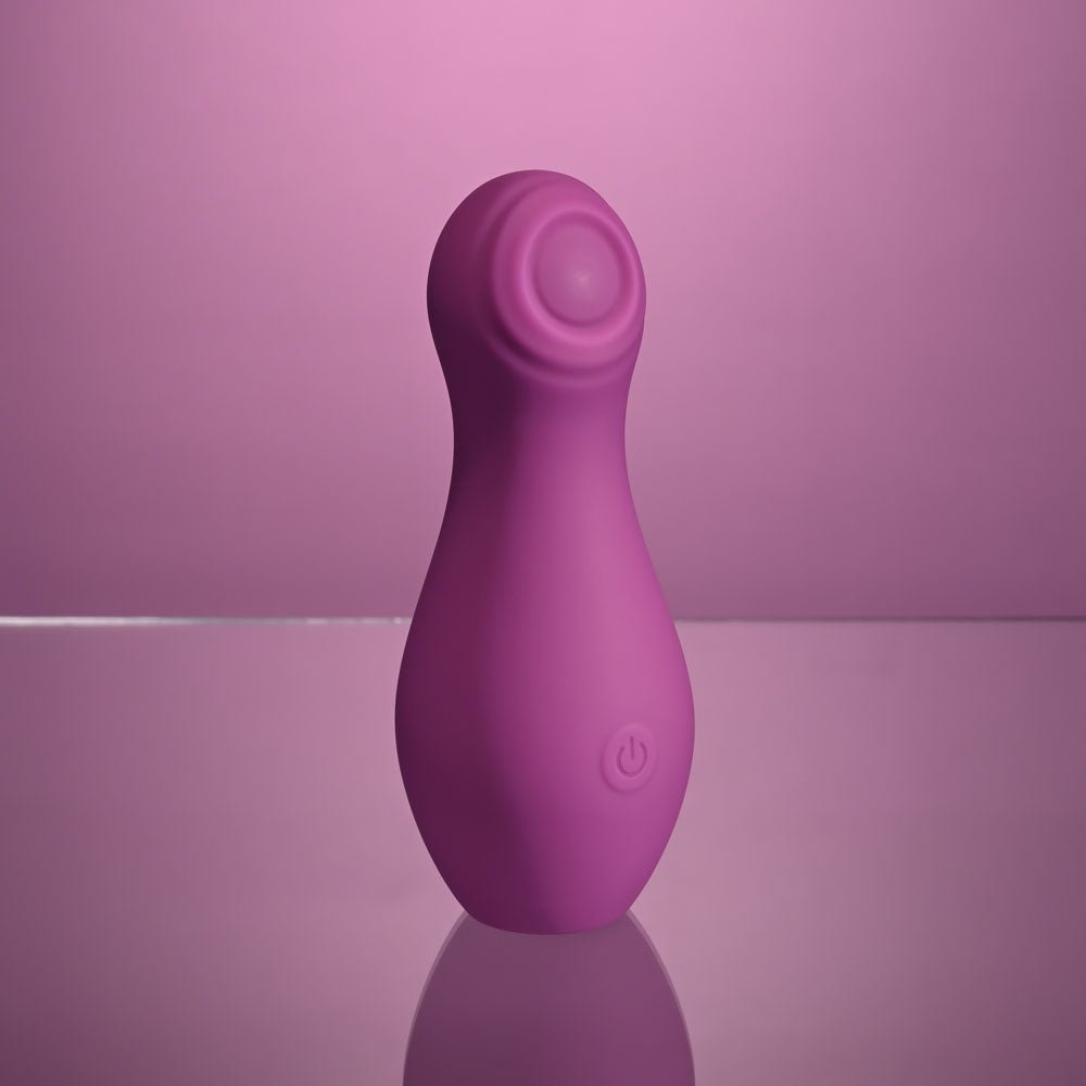 Playboy Pleasure THE JET SET - TAPPING - Purple 10.2 cm Tapping Stimulator with Charging Case - silkandsin
