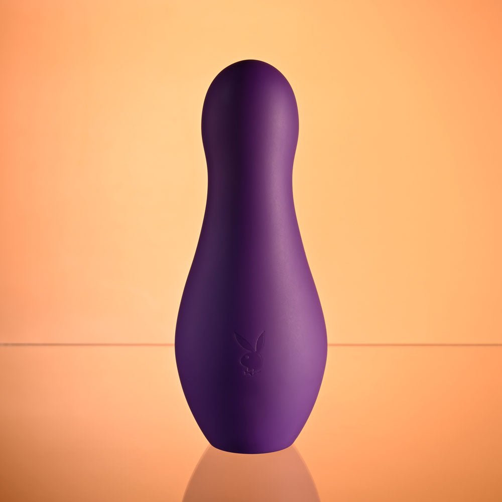 Playboy Pleasure THE JET SET - VIBRATOR - Purple 10.2 cm Vibrator with Self Charging Case - silkandsin