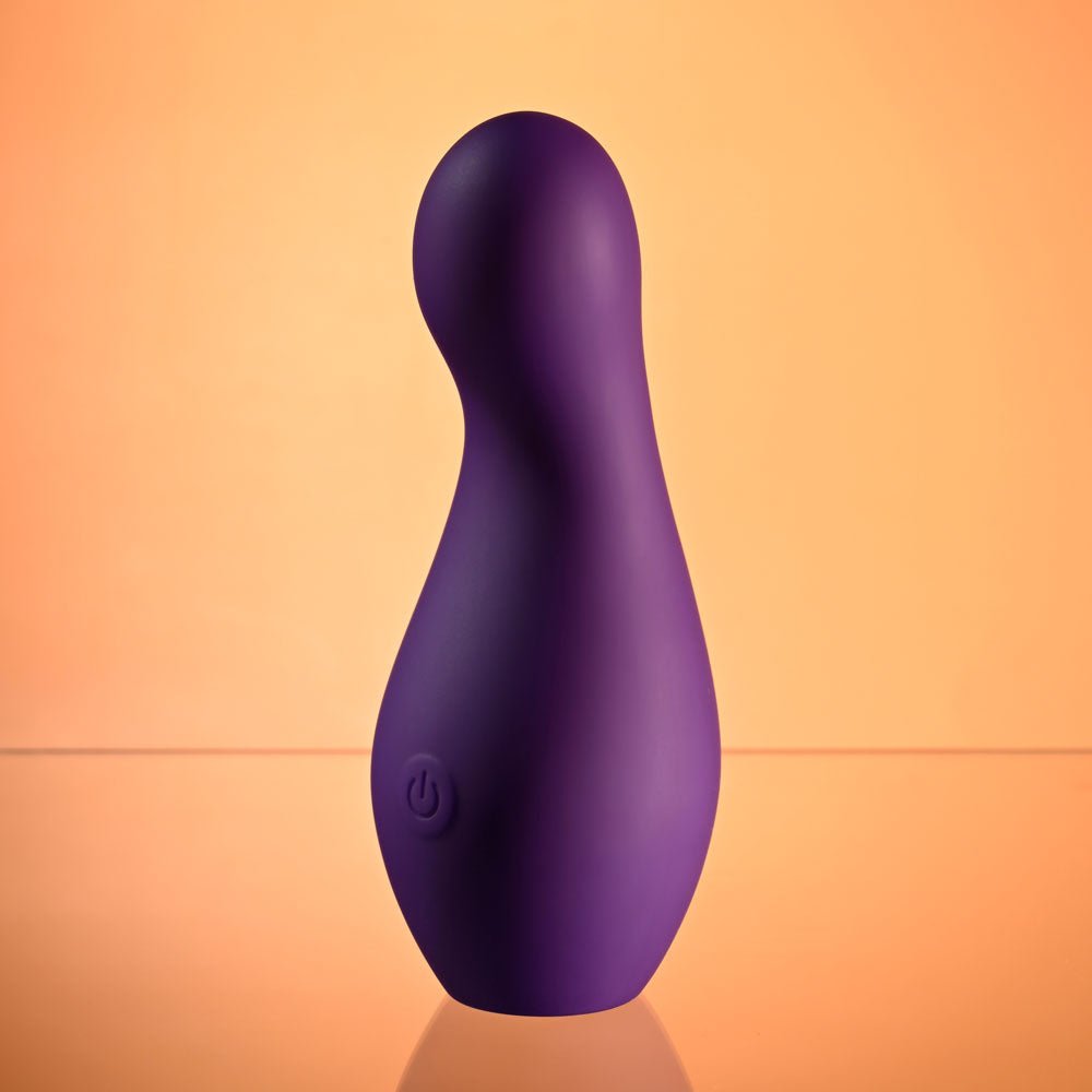 Playboy Pleasure THE JET SET - VIBRATOR - Purple 10.2 cm Vibrator with Self Charging Case - silkandsin