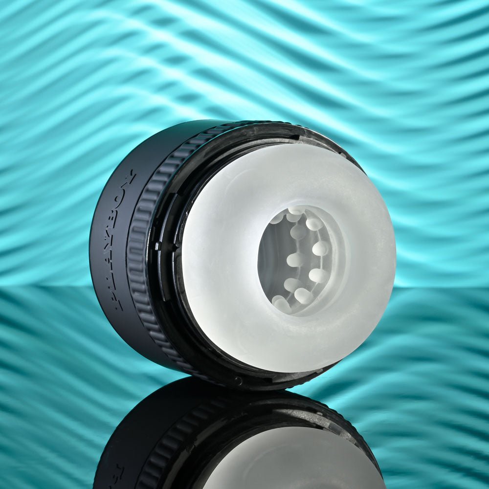 Playboy Pleasure TIGHT END - Clear Dual Ended Stroker - silkandsin