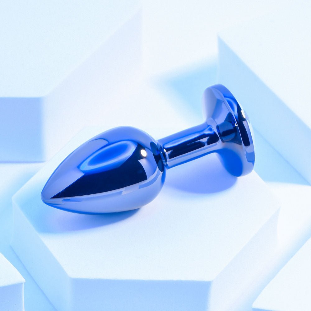 Playboy Pleasure TUX - Small - Metal 7.4 cm Small Butt Plug - silkandsin