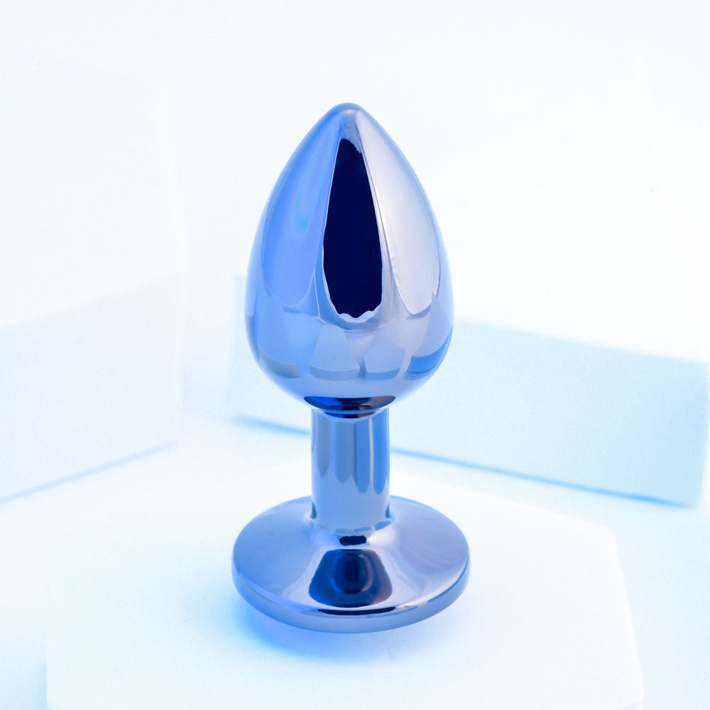 Playboy Pleasure TUX - Small - Metal 7.4 cm Small Butt Plug - silkandsin