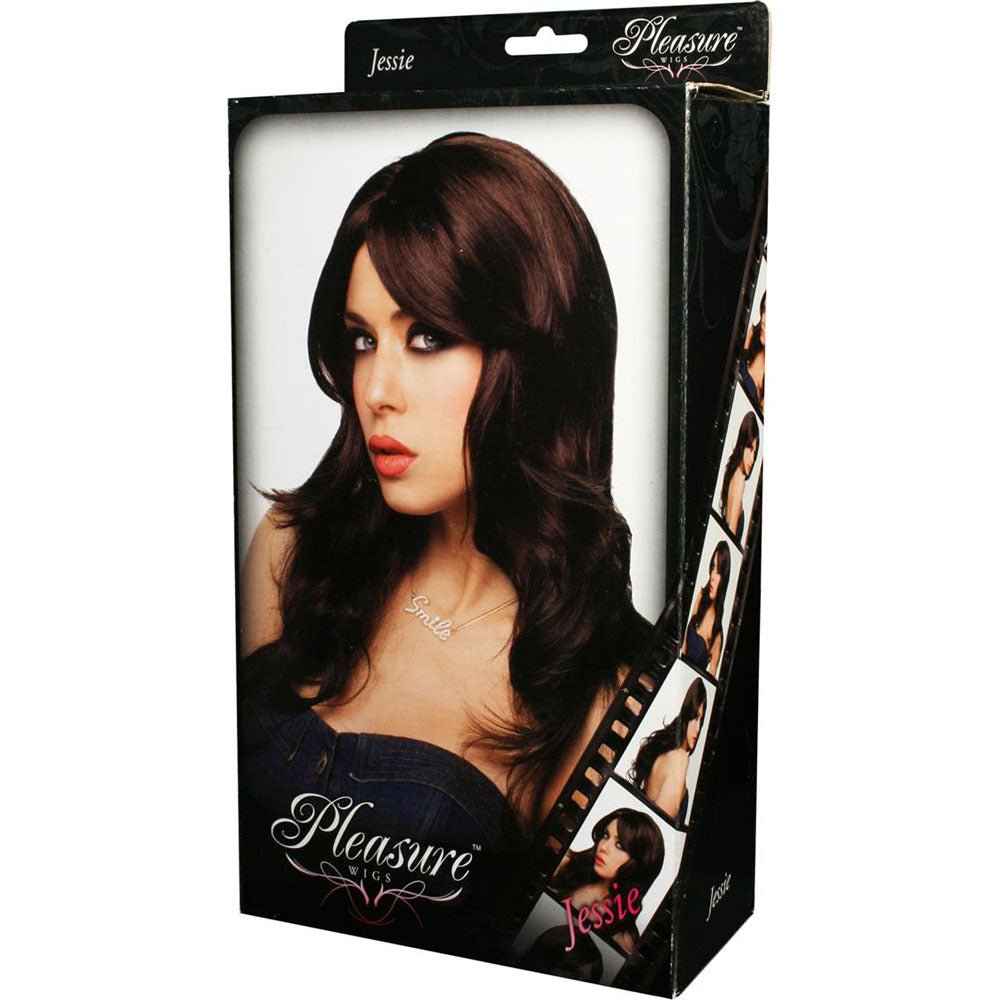 PLEASURE WIGS Jessie - Brown - Brunette Wig - silkandsin