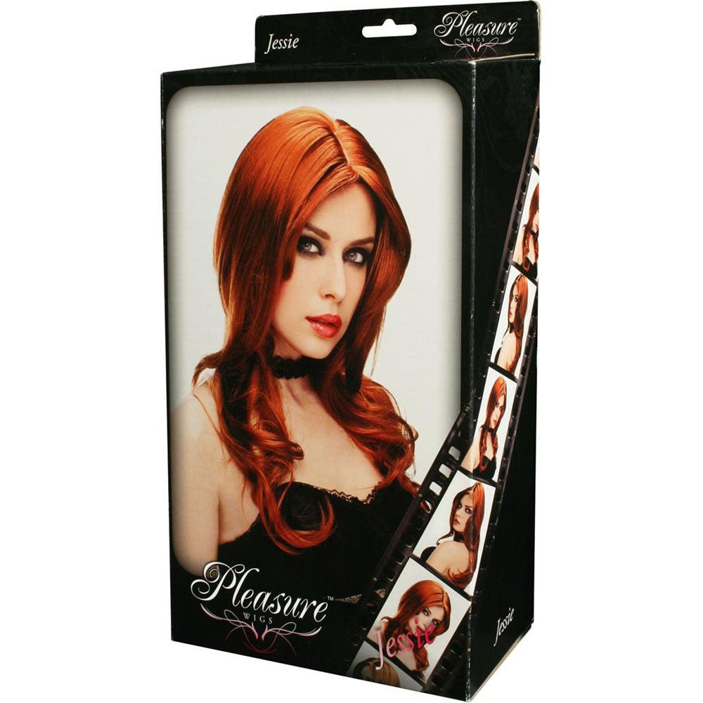 PLEASURE WIGS Jessie - Red - Redhead Wig - silkandsin