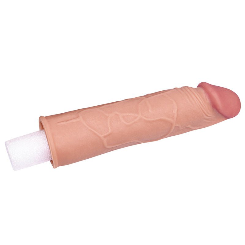 Pleasure X-Tender 1'' Sleeve - Flesh 2.54 cm (1'') Penis Extension Sleeve - Silk and Sin