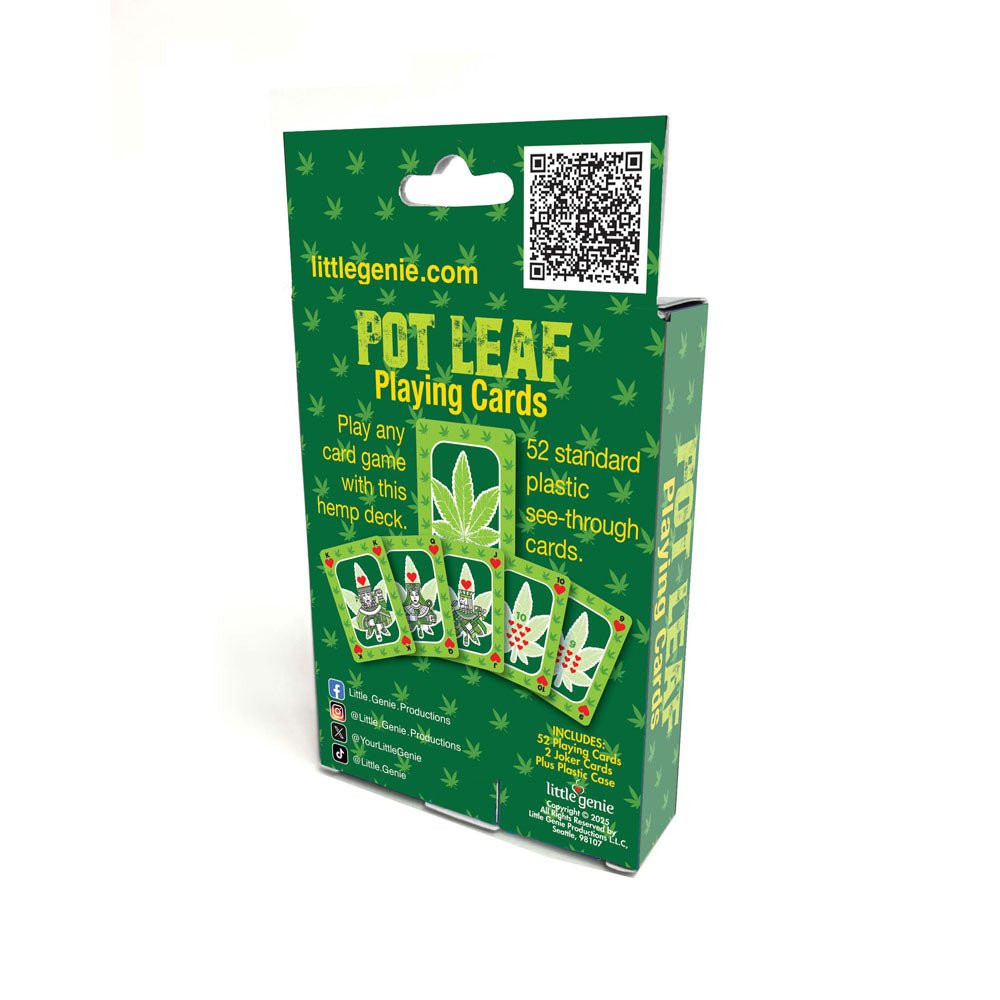 Pot Leaf Playing Cards - Waterproof Novelty Playing Cards - Silk and Sin