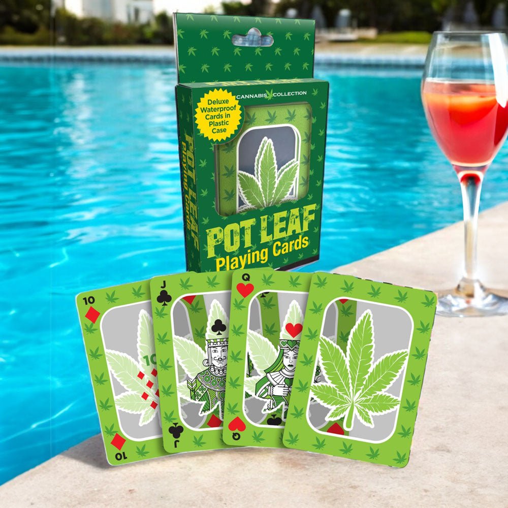 Pot Leaf Playing Cards - Waterproof Novelty Playing Cards - Silk and Sin
