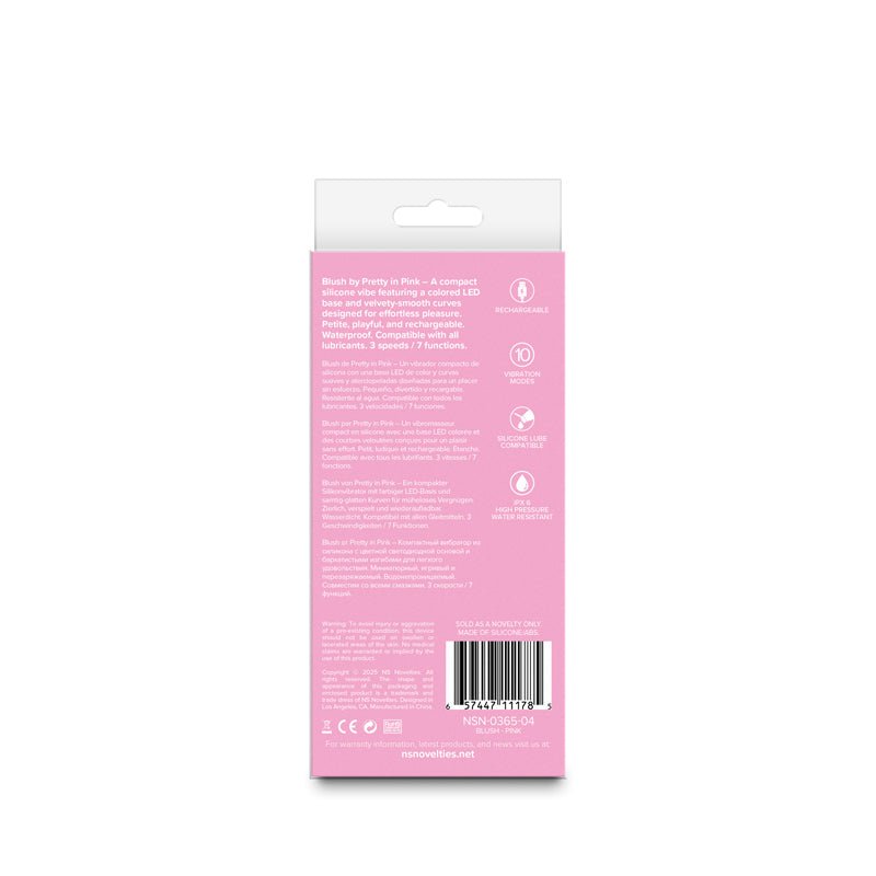 Pretty in Pink Blush - Pink - Pink 13 cm USB Rechargeable Vibrator - Silk and Sin