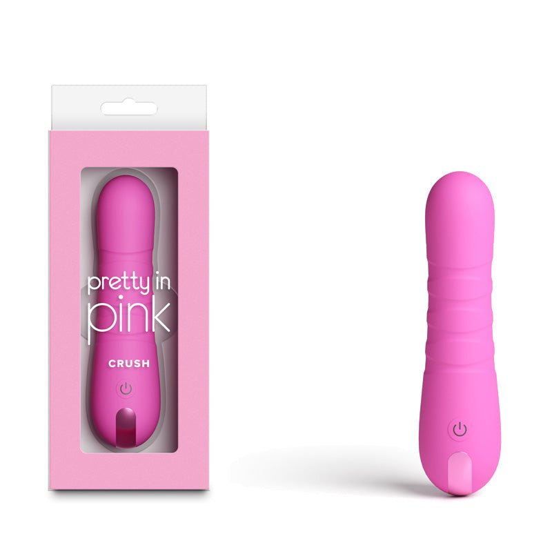 Pretty in Pink Crush - Pink - Pink 14.3 cm USB Rechargeable Vibrator - Silk and Sin
