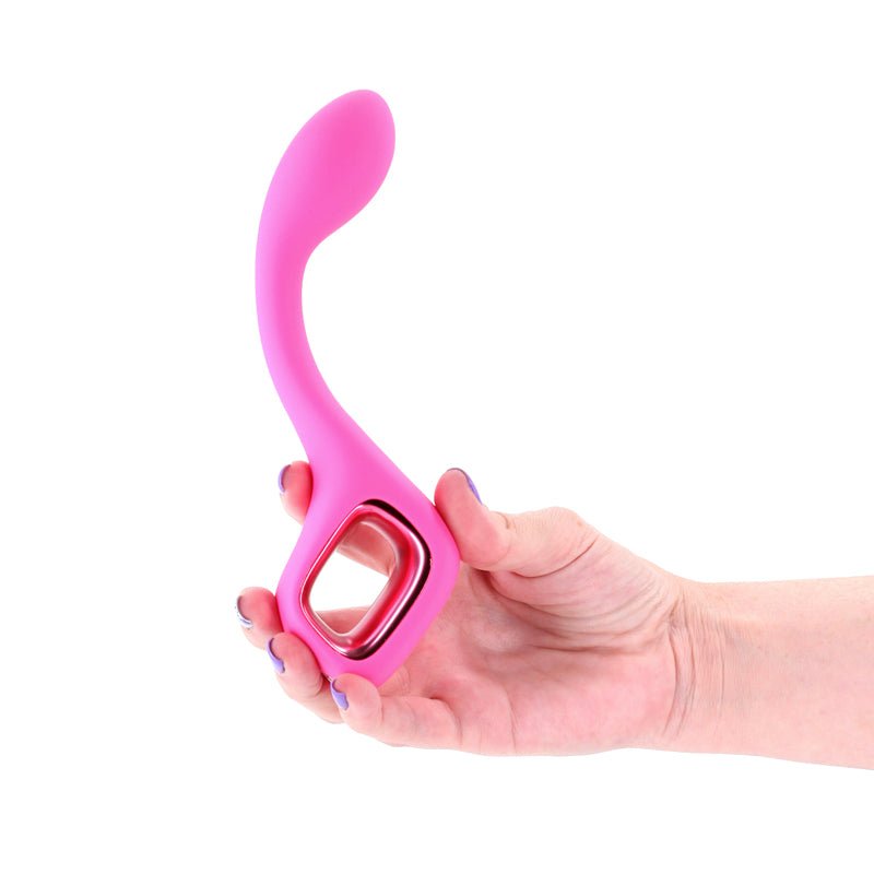 Pretty in Pink Lace - Pink - Pink 18.7 cm USB Rechargeable Vibrator - Silk and Sin