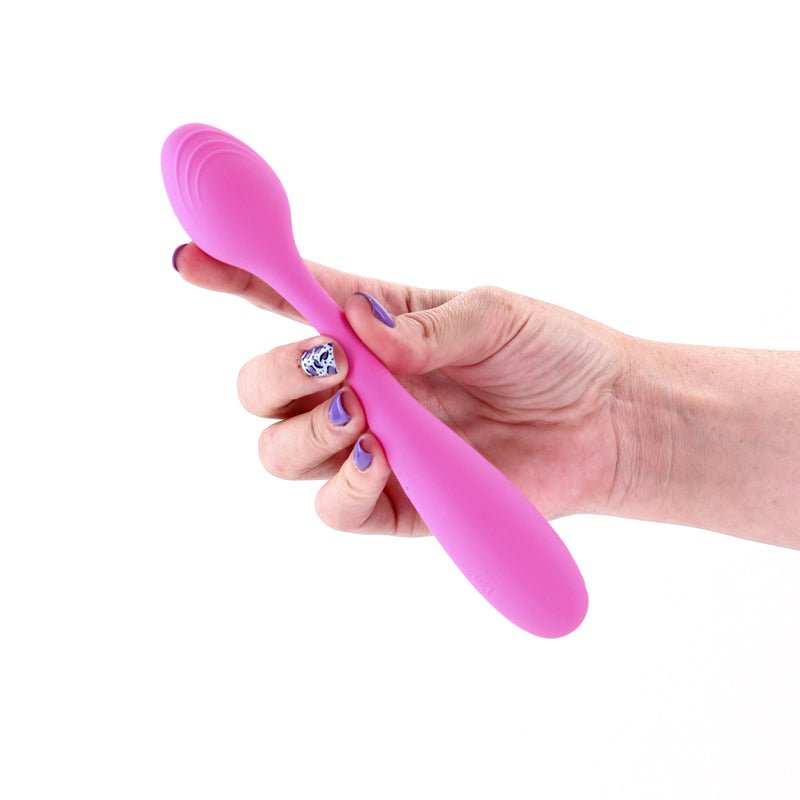 Pretty in Pink Rose - Pink - Pink 19.4 cm USB Rechargeable Vibrator - Silk and Sin