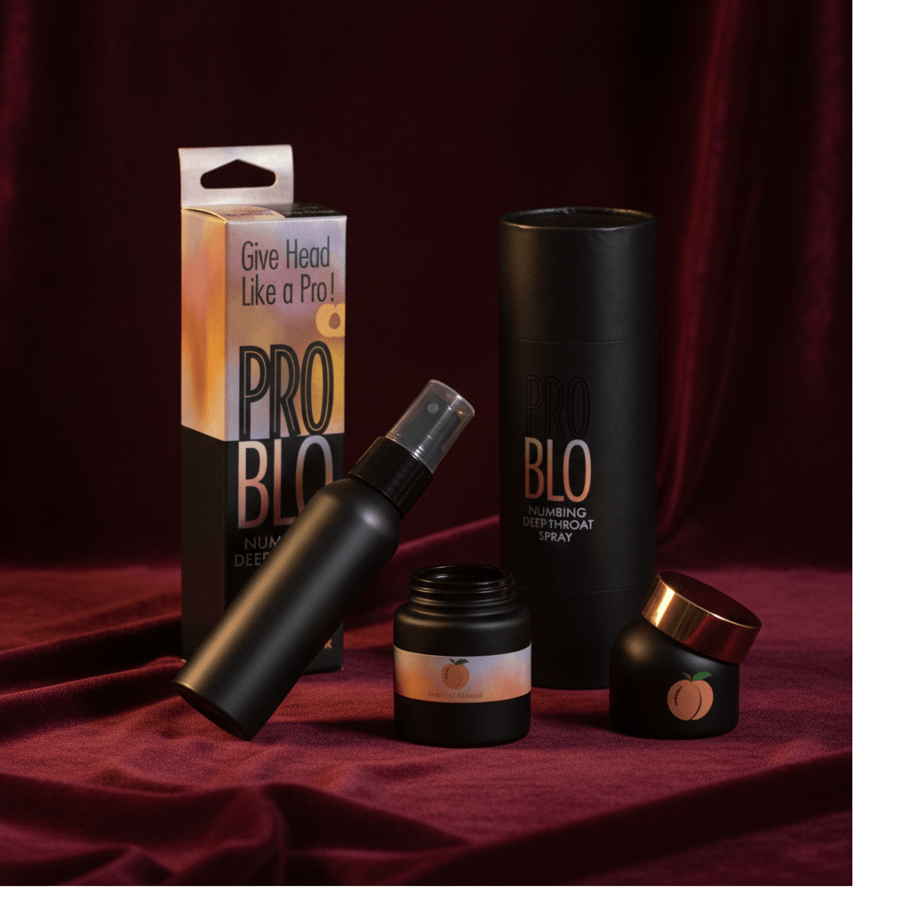 ProBlo Deep Throat Spray - Peach - Peach Flavoured Deep Throat Spray - 30 ml - Silk and Sin