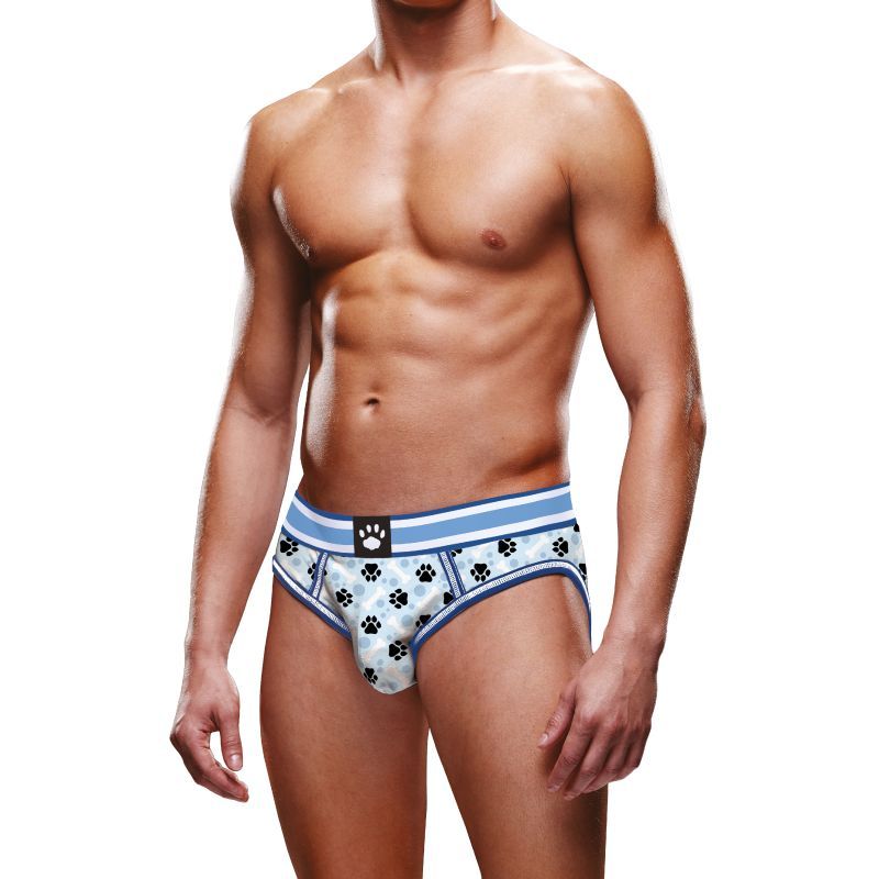 Prowler Blue Paw Open Back Brief - Silk and Sin