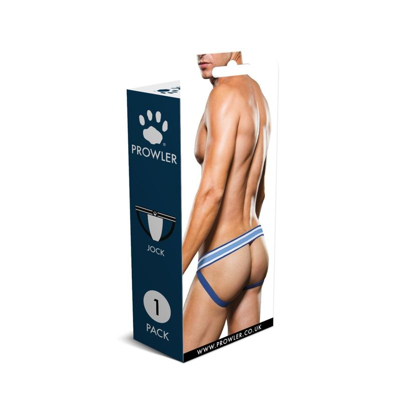 Prowler Jock White/Blue - Silk and Sin