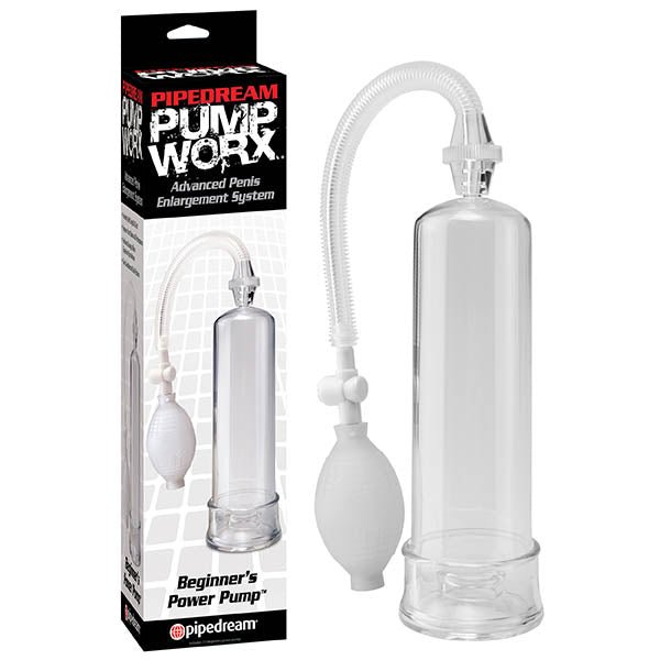 Pump Worx Beginner's Power Pump - Clear Penis Pump - silkandsin