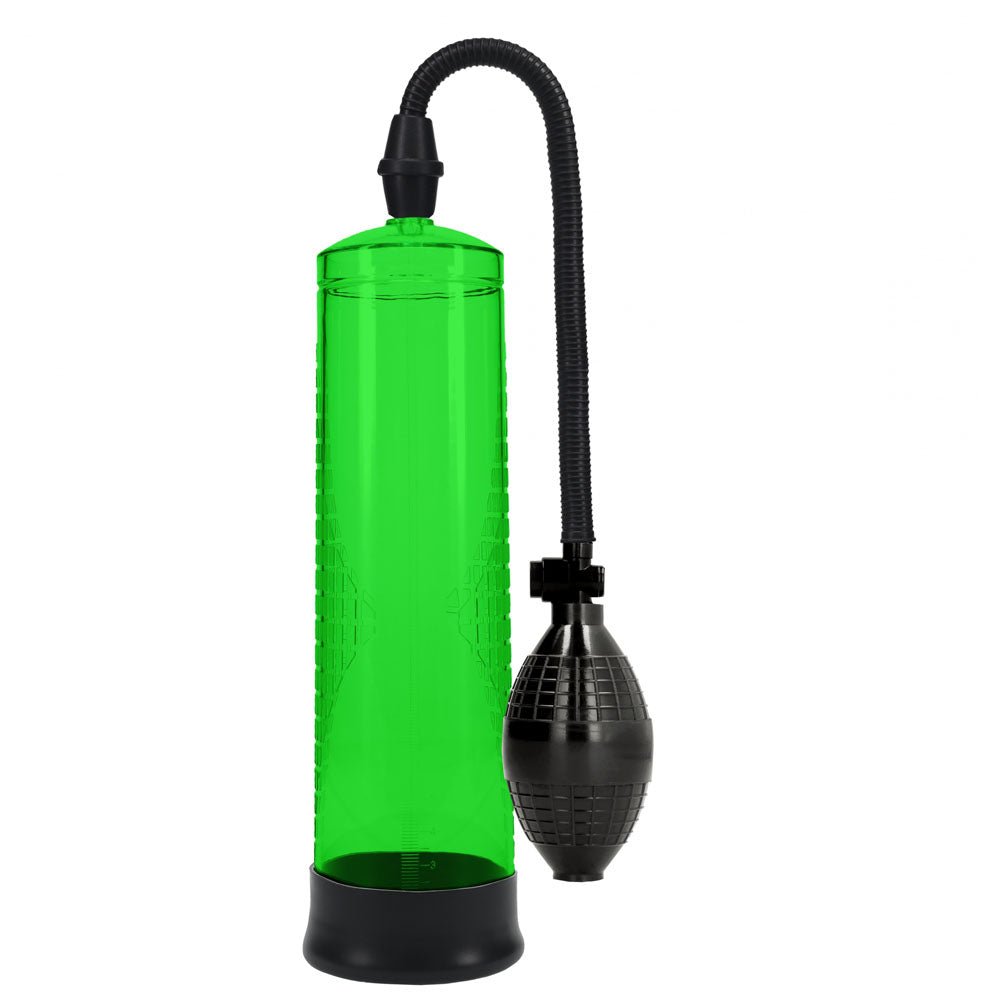 PUMPED Basic Pump 1 - Green - Green Penis Pump - silkandsin