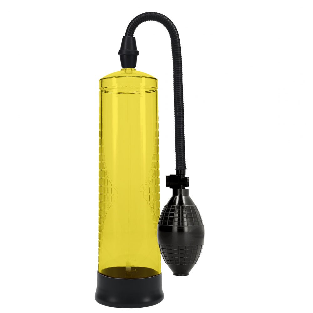 PUMPED Basic Pump 1 - Yellow - Yellow Penis Pump - silkandsin