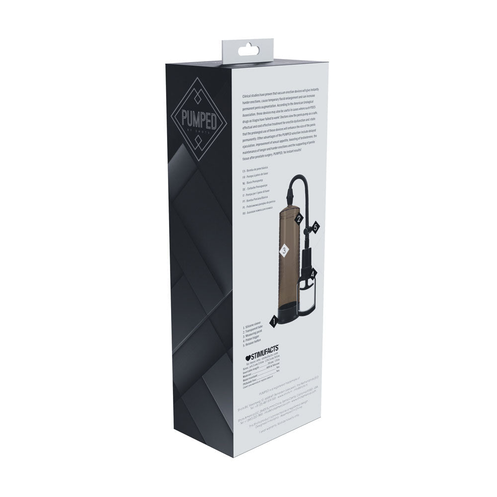 PUMPED Basic Pump 2 - Black - Black Penis Pump - silkandsin