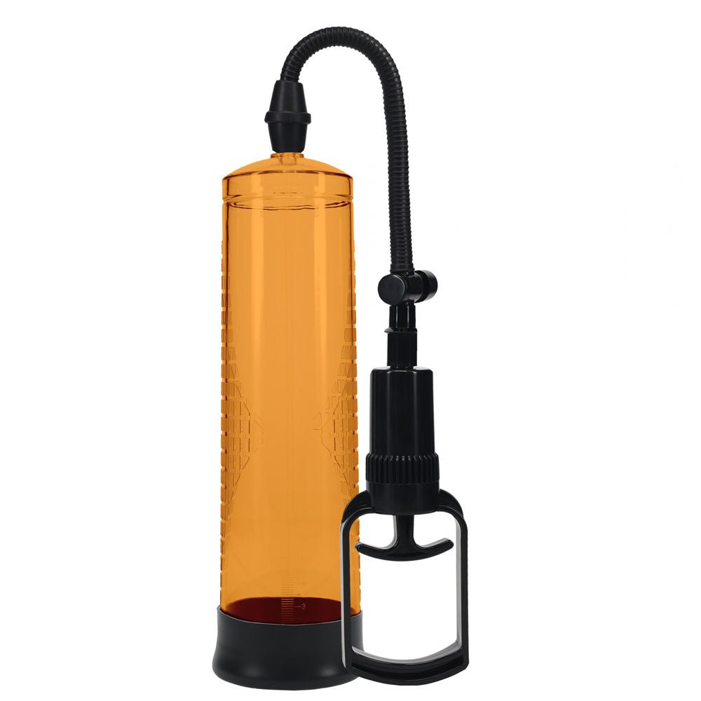 PUMPED Basic Pump 2 - Orange - Orange Penis Pump - silkandsin