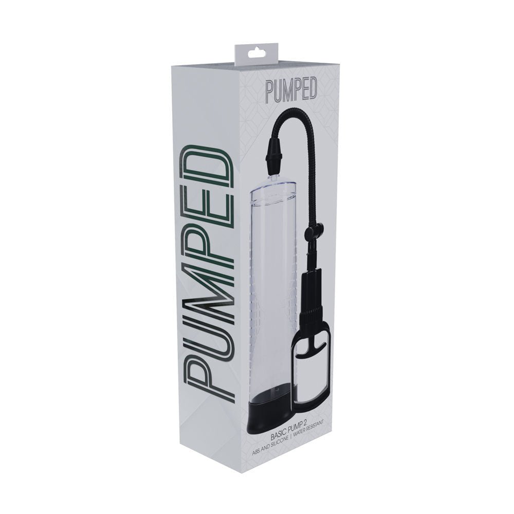 PUMPED Basic Pump 2 - Transparent - Clear Penis Pump - silkandsin