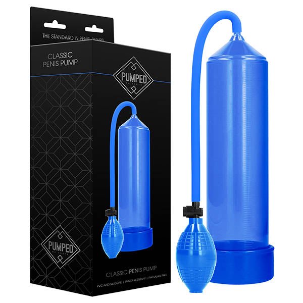 Pumped Classic Penis Pump - Blue Penis Pump - silkandsin