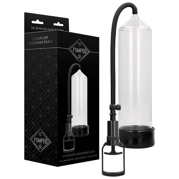 Pumped Comfort Beginner Pump - Clear Penis Pump - silkandsin