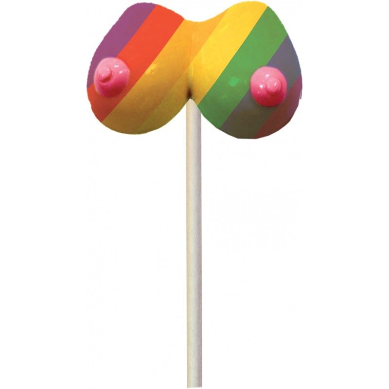 Rainbow Boobie Candy Pop - Silk and Sin