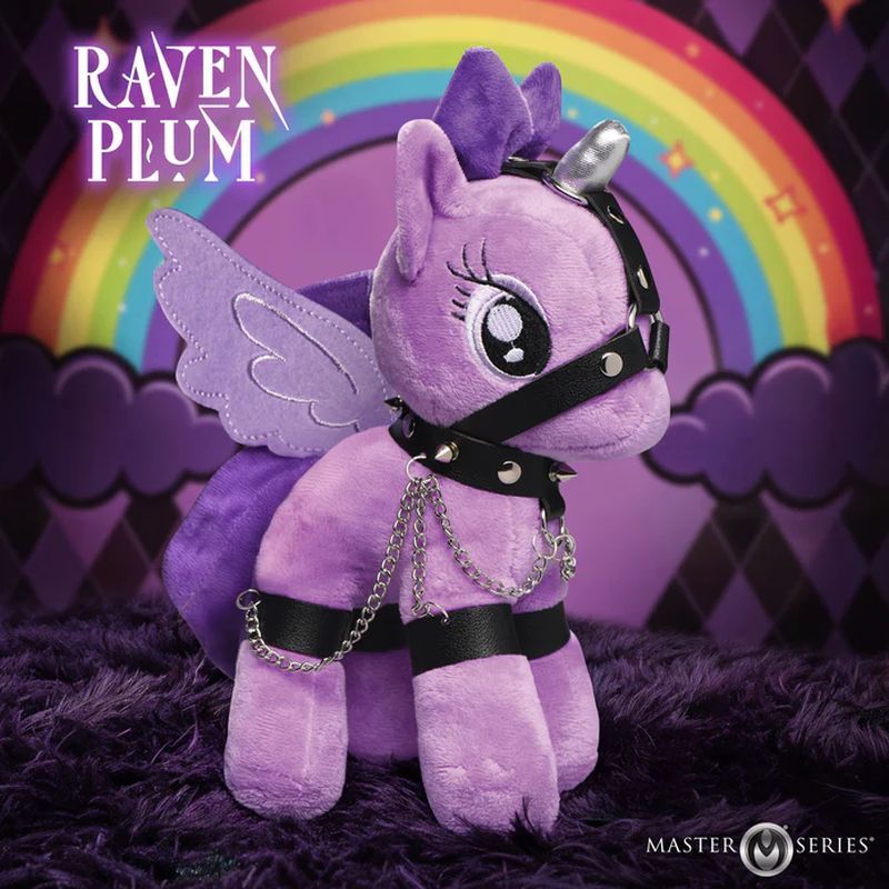 Raven Plum Bondage Pony - Silk and Sin