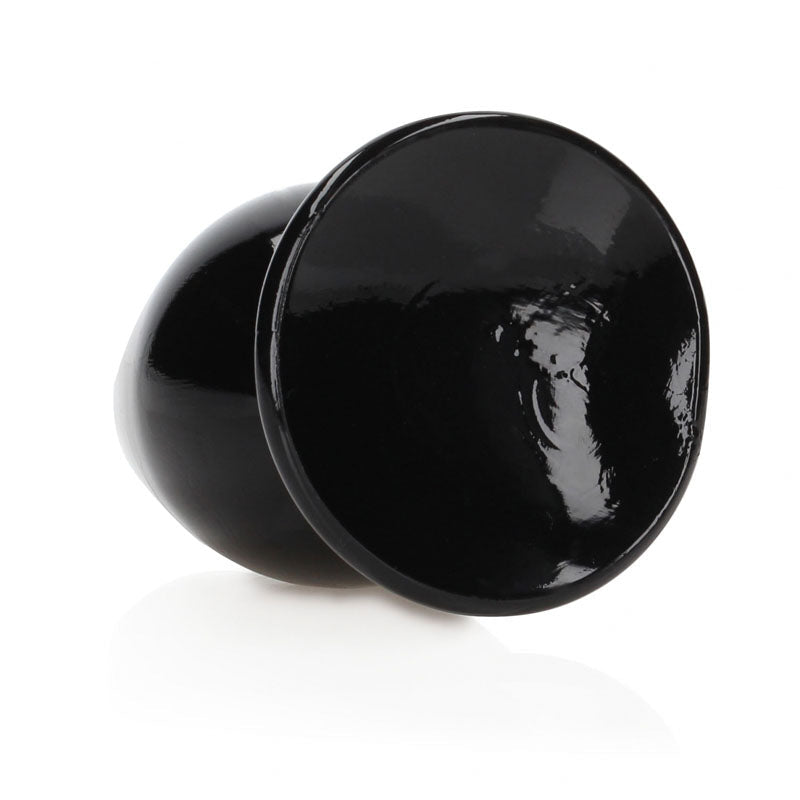 REALROCK 11.5 cm Anal Plug - Black - Black 11.5 cm (4.5'') Butt Plug - silkandsin
