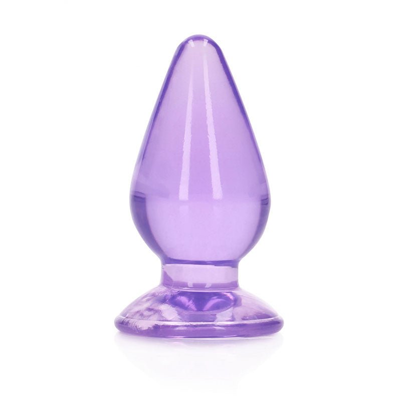 REALROCK 11.5 cm Anal Plug - Purple - Purple 11.5 cm (4.5'') Butt Plug - Silk and Sin