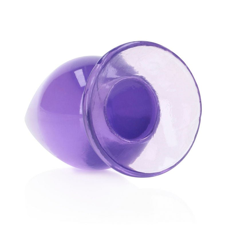 REALROCK 11.5 cm Anal Plug - Purple - Purple 11.5 cm (4.5'') Butt Plug - Silk and Sin