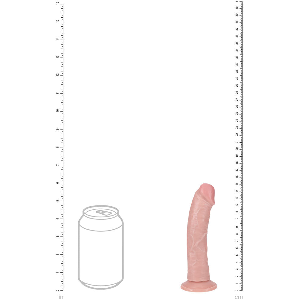 REALROCK 15cm Vibrating Cock - Flesh - Flesh 15.2 cm (6'') USB Rechargeable Vibrating Dong - silkandsin