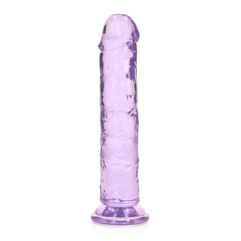 REALROCK 18 cm Straight Dildo - Purple - Purple 18 cm (7'') Dong - silkandsin