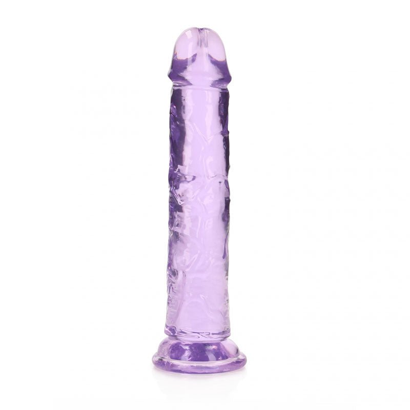 REALROCK 18 cm Straight Dildo - Purple - Purple 18 cm (7'') Dong - silkandsin