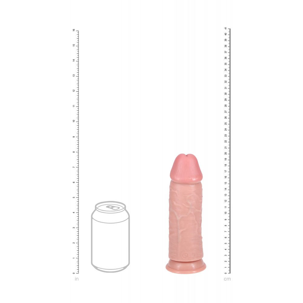 REALROCK 20cm Extra Thick Dildo - Flesh - Flesh 20 cm (8'') Extra Thick Dong - silkandsin