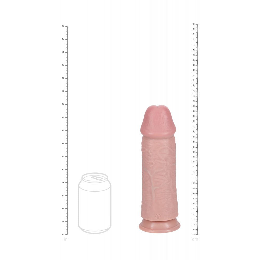 REALROCK 25cm Extra Thick Dildo - Flesh - Flesh 25 cm (10'') Extra Thick Dong - Silk and Sin