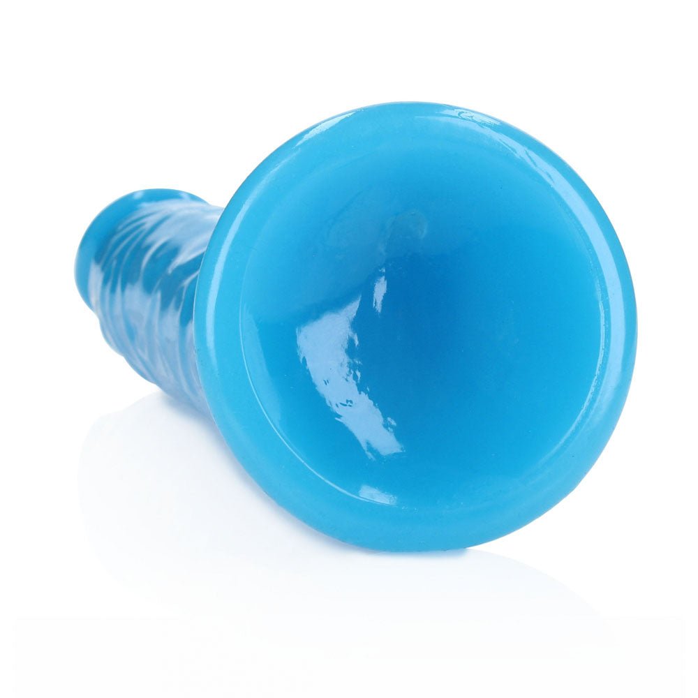 REALROCK 29 cm Slim Glow in the Dark Neon - Blue - Glow in Dark Blue 29 cm (11'') Dong - silkandsin