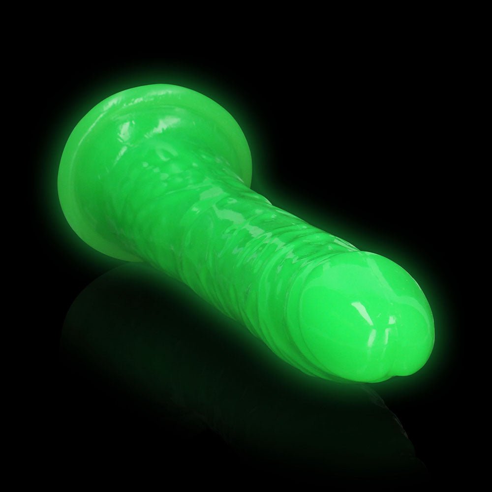 REALROCK 29 cm Slim Glow in the Dark Neon - Green - Glow in Dark Green 29 cm (11'') Dong - silkandsin